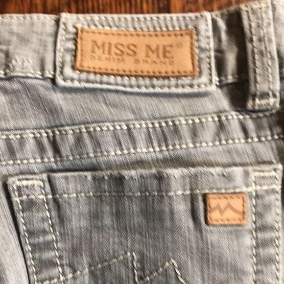 Cute Miss Me Jean Skirt Reconstructed Size 27 - Picture 10 of 14